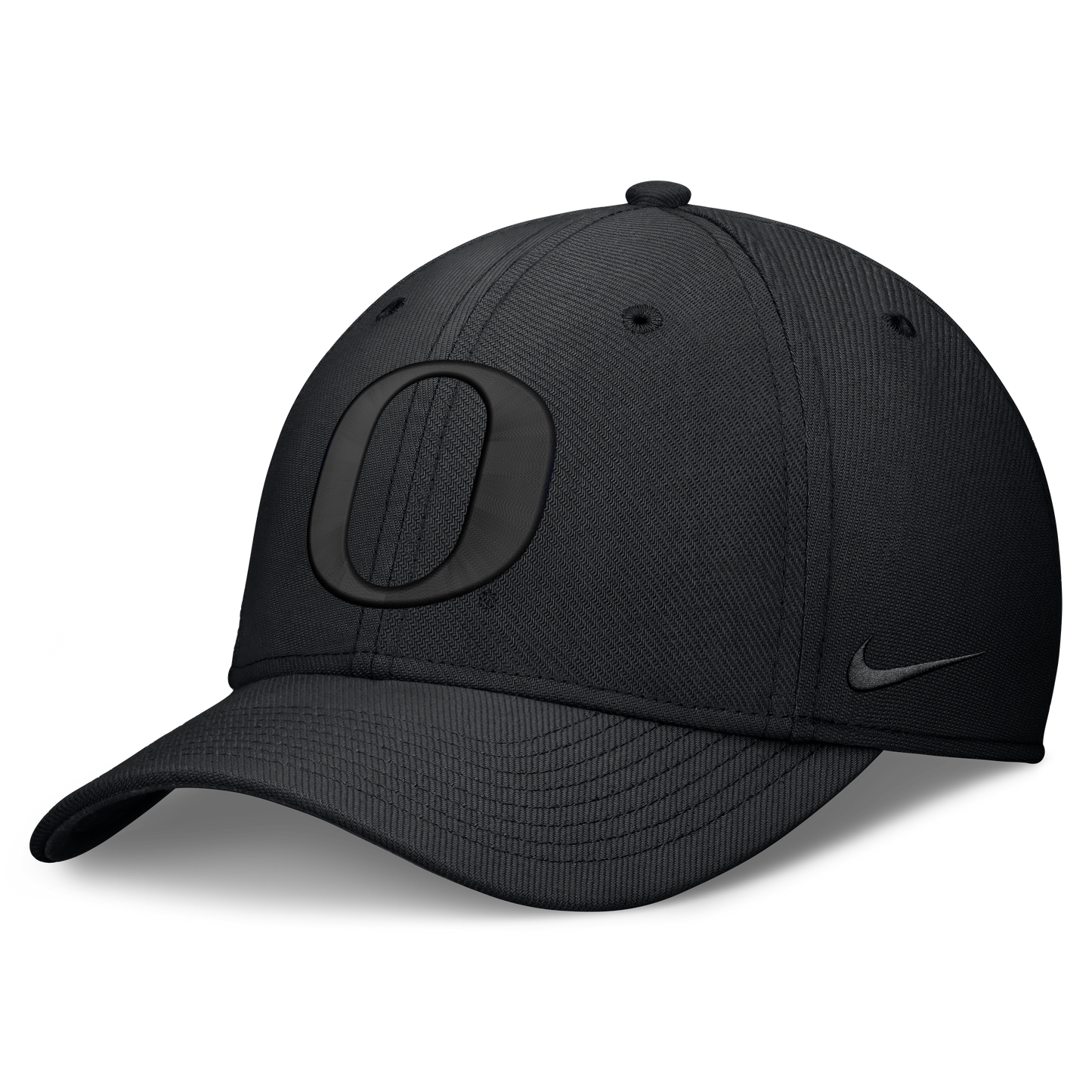 Oregon Ducks Nike Rise Tonal Black Flex-Fit Hat