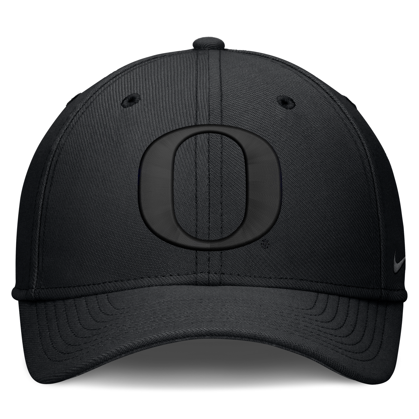 Oregon Ducks Nike Rise Tonal Black Flex-Fit Hat