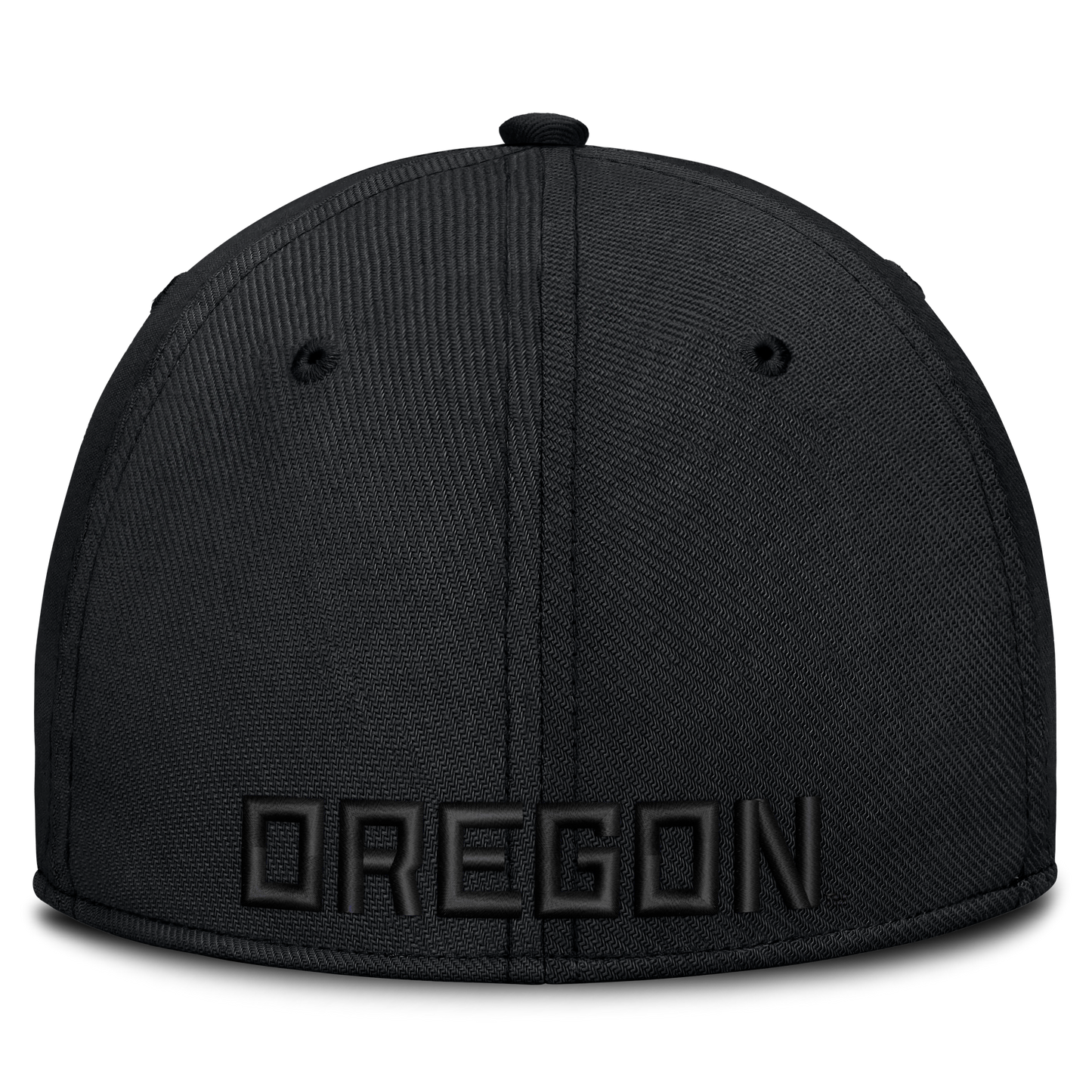 Oregon Ducks Nike Rise Tonal Black Flex-Fit Hat