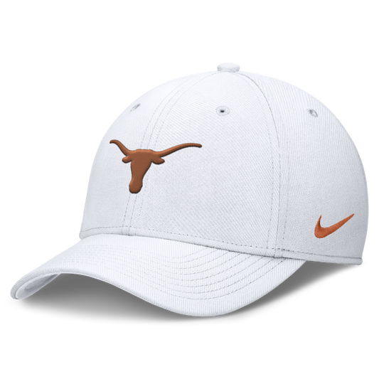 Texas Longhorns Nike Rise White Flex-Fit Hat
