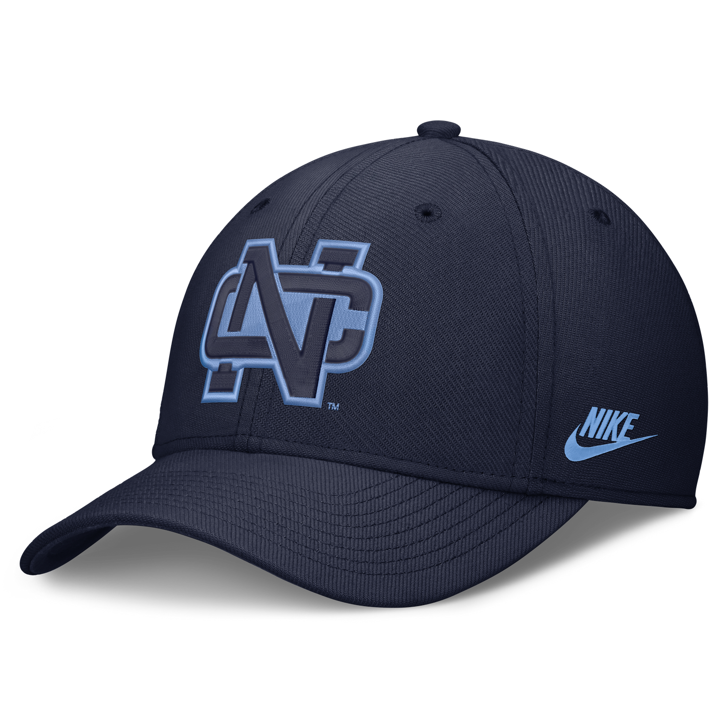 North Carolina Tar Heels Nike Brand Rise NC Logo Flex Hat-Navy