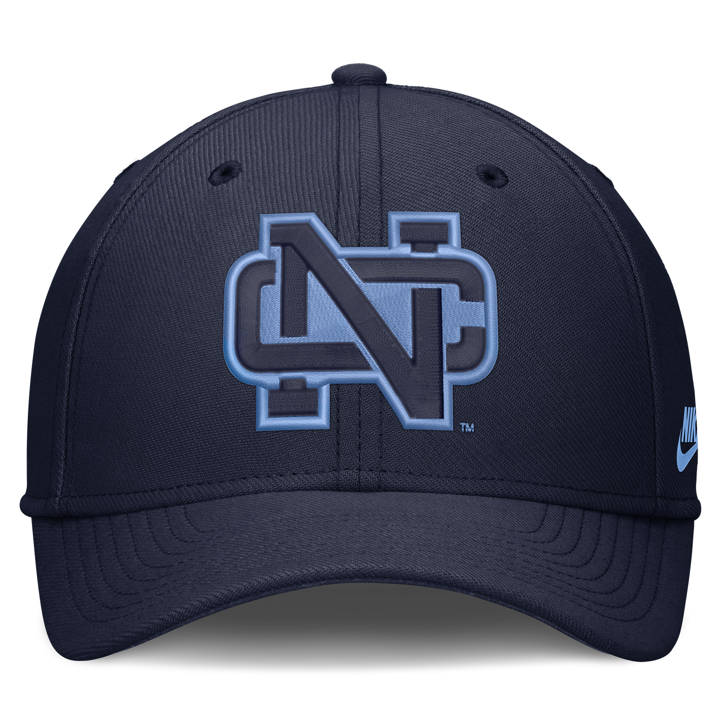 North Carolina Tar Heels Nike Brand Rise NC Logo Flex Hat-Navy