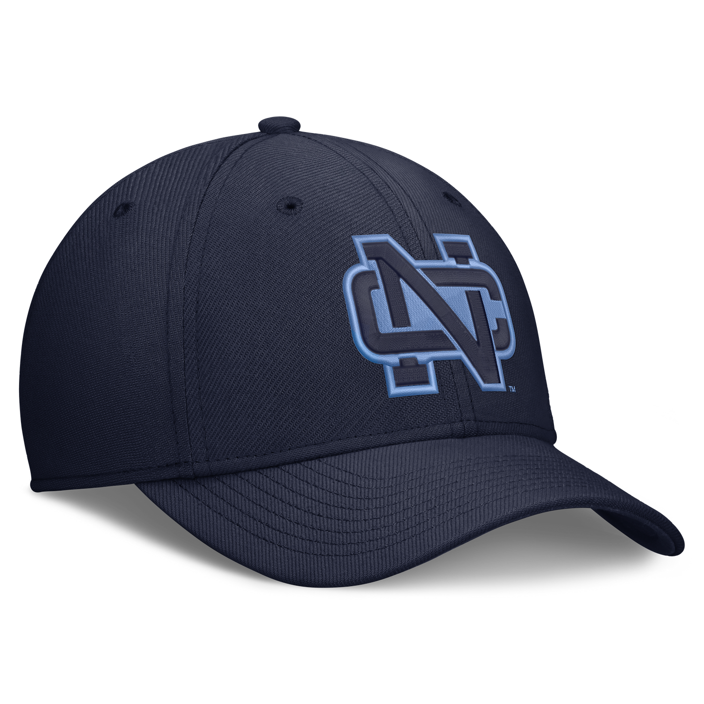 North Carolina Tar Heels Nike Brand Rise NC Logo Flex Hat-Navy