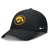 Iowa Hawkeyes Black Nike Club Performance Adjustable Hat - Pro Jersey Sports