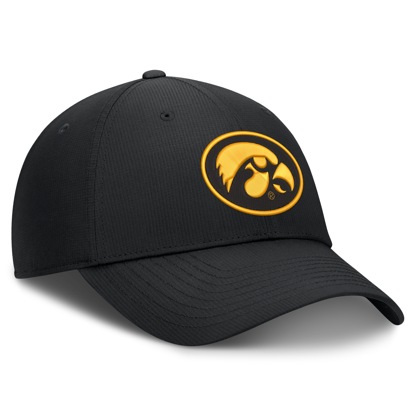Iowa Hawkeyes Black Nike Club Performance Adjustable Hat - Pro Jersey Sports