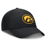 Iowa Hawkeyes Black Nike Club Performance Adjustable Hat - Pro Jersey Sports