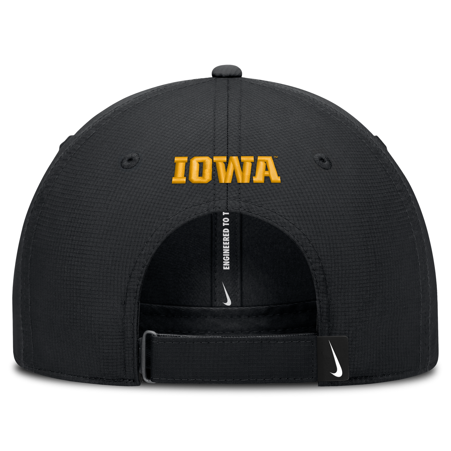Iowa Hawkeyes Black Nike Club Performance Adjustable Hat - Pro Jersey Sports