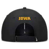 Iowa Hawkeyes Black Nike Club Performance Adjustable Hat - Pro Jersey Sports