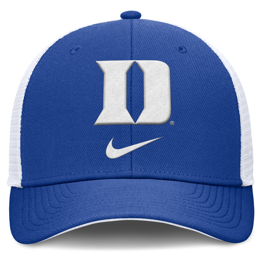 Duke Blue Devils Nike Rise Royal Blue Adjustable Snapback Trucker Hat - Pro Jersey Sports