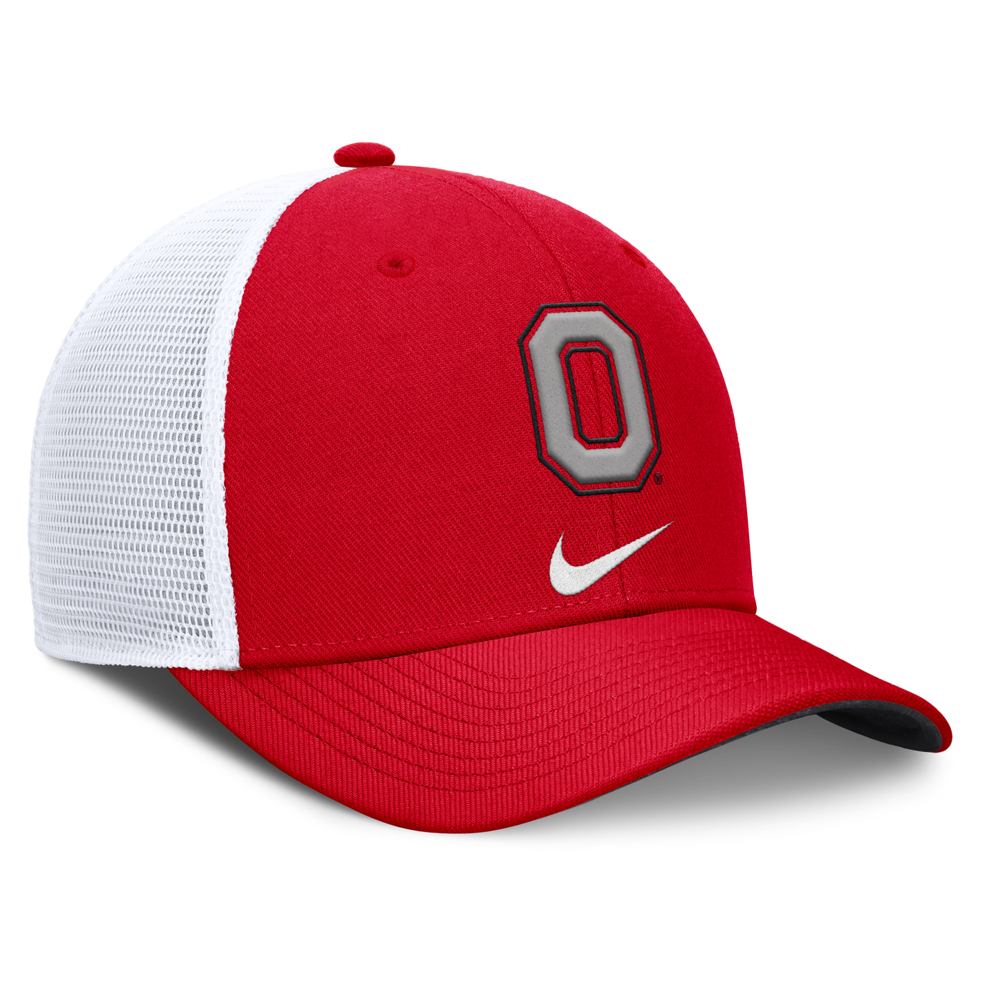 Ohio State Buckeyes Nike Rise Red Adjustable Snapback Trucker Hat - Pro Jersey Sports
