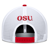 Ohio State Buckeyes Nike Rise Red Adjustable Snapback Trucker Hat - Pro Jersey Sports