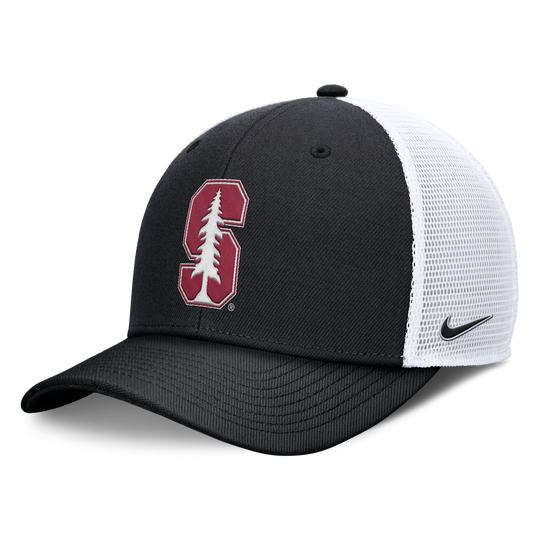 Stanford Cardinal Nike Dri Fit Club Black Structured Adjustable Trucker Hat
