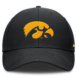 Iowa Hawkeyes Black Nike Rise Adjustable Hat - Pro Jersey Sports
