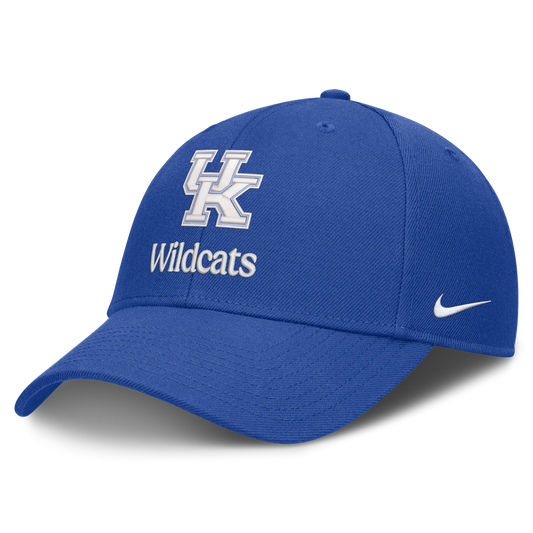Kentucky Wildcats Nike Primetime Rise Adjustable Hat -Blue - Pro Jersey Sports