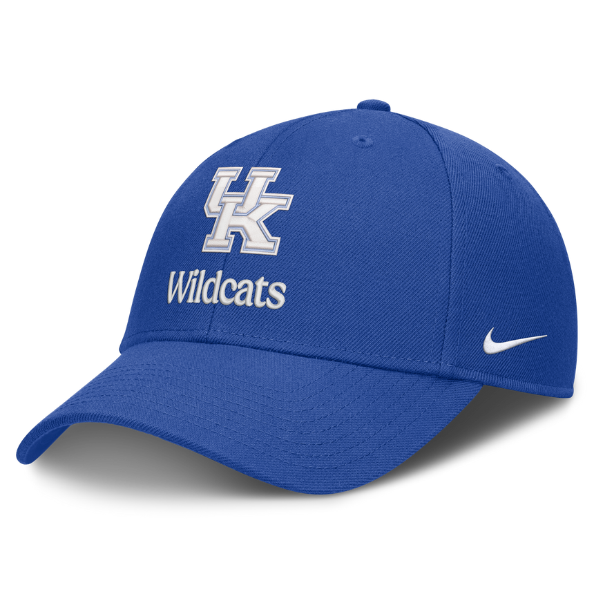 Kentucky Wildcats Nike Primetime Rise Adjustable Hat -Blue - Pro Jersey Sports