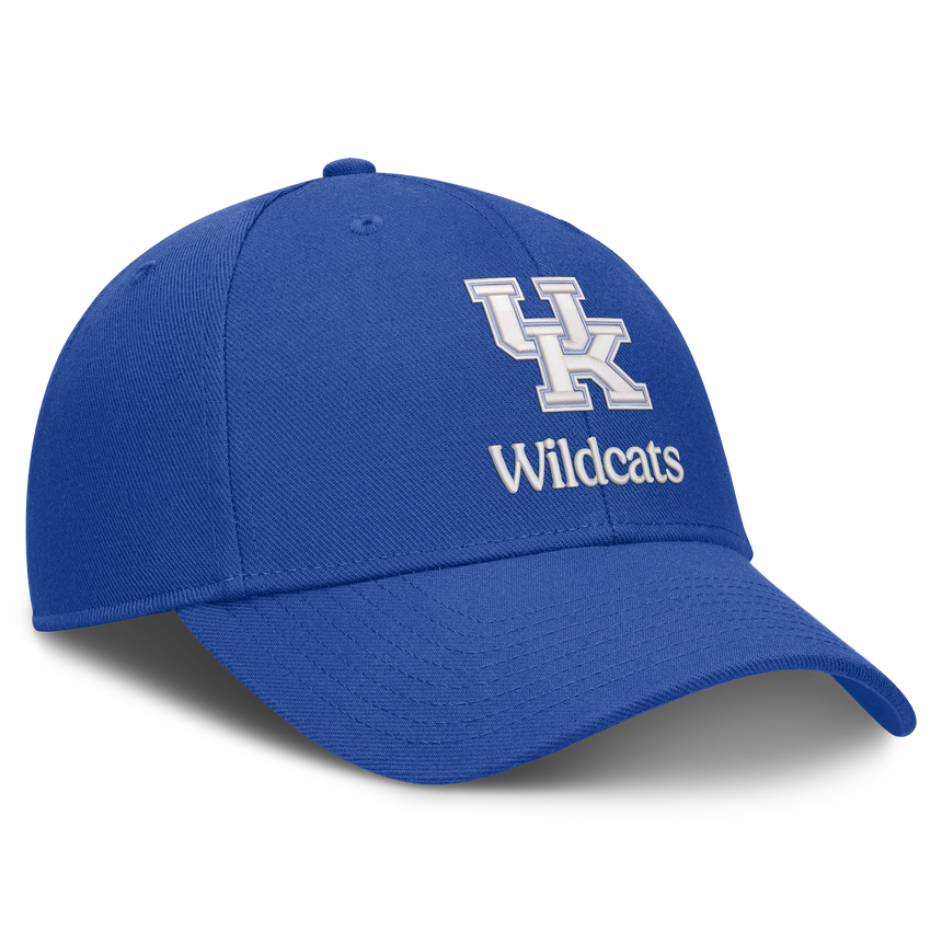 Kentucky Wildcats Nike Primetime Rise Adjustable Hat -Blue - Pro Jersey Sports