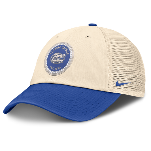 Men's Florida Gators Nike Club Primetime Unstructured Trucker Cap-Natural - Pro Jersey Sports