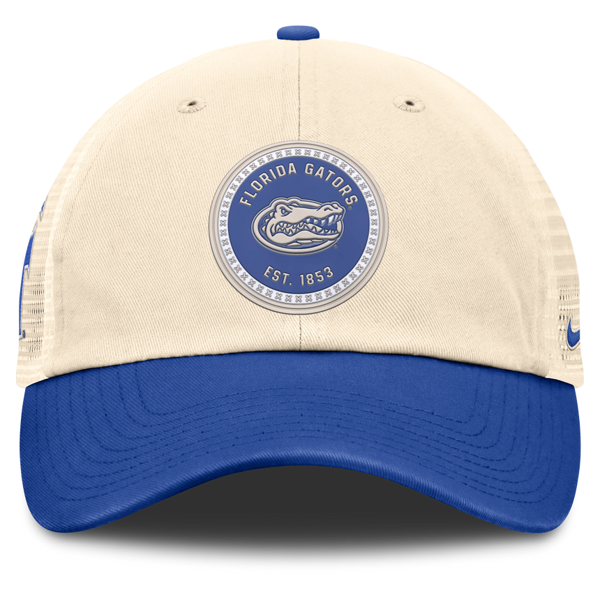Men's Florida Gators Nike Club Primetime Unstructured Trucker Cap-Natural - Pro Jersey Sports