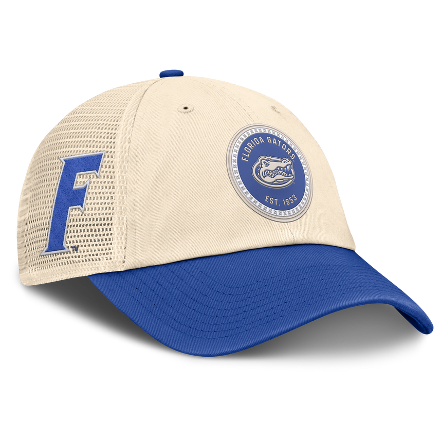 Men's Florida Gators Nike Club Primetime Unstructured Trucker Cap-Natural - Pro Jersey Sports