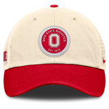 Men's Ohio State Buckeyes Nike Club Primetime Unstructured Trucker Cap-Natural - Pro Jersey Sports