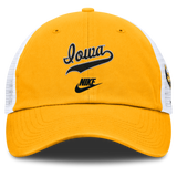 Iowa Hawkeyes Nike Yellow Legacy Club Unstructured Adjustable Trucker Hat - Pro Jersey Sports