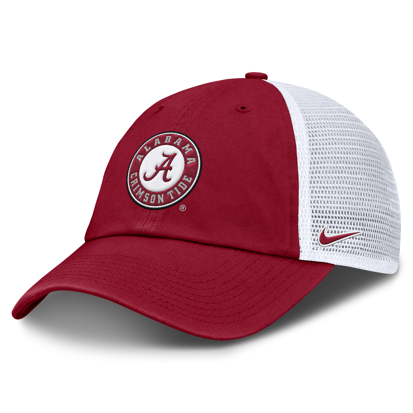 Alabama Crimson Tide Nike Club Dri-Fit Adjustable Hat-Crimson-Circle Logo