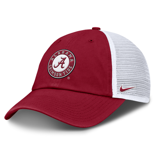 Alabama Crimson Tide Nike Club Dri-Fit Adjustable Hat-Crimson-Circle Logo