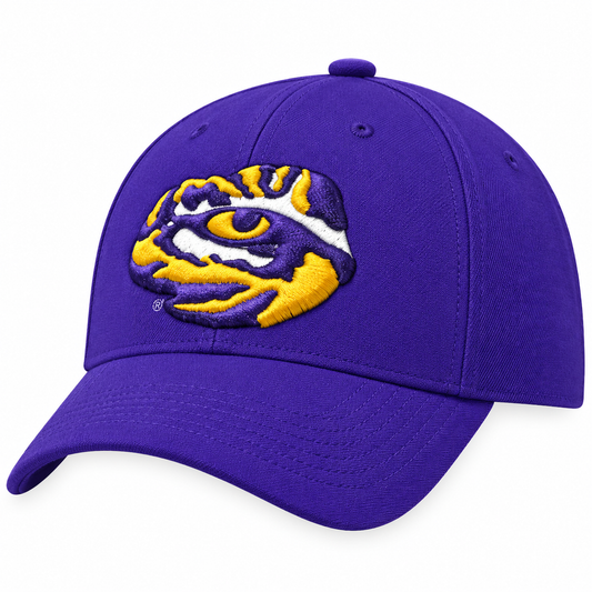 NCAA LSU Tigers Adult Purple Swoosh Flex Hat By Nike