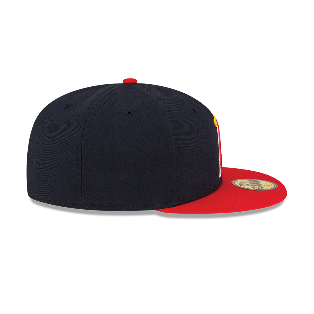Men's Anaheim Angels New Era Navy/Red Alternate On-Field 59FIFTY Fitted Hat
