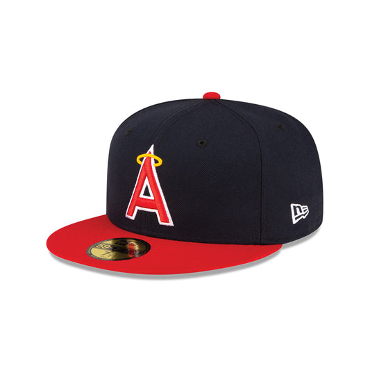 Men's Anaheim Angels New Era Navy/Red Alternate On-Field 59FIFTY Fitted Hat