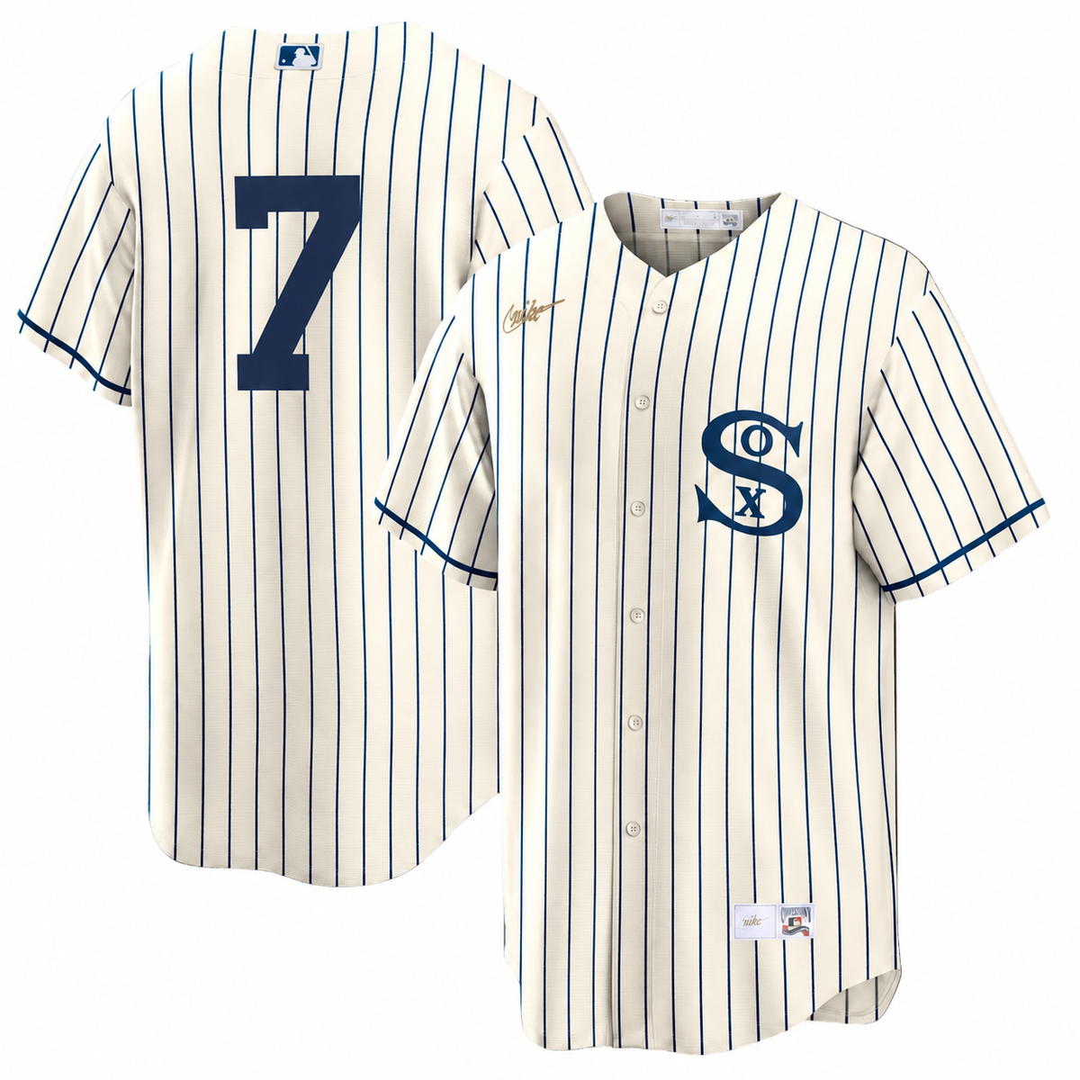 NIKE Men's Chicago White Sox Tim Anderson #7 Field of Dreams Cream Cooperstown Collection Replica Jersey
