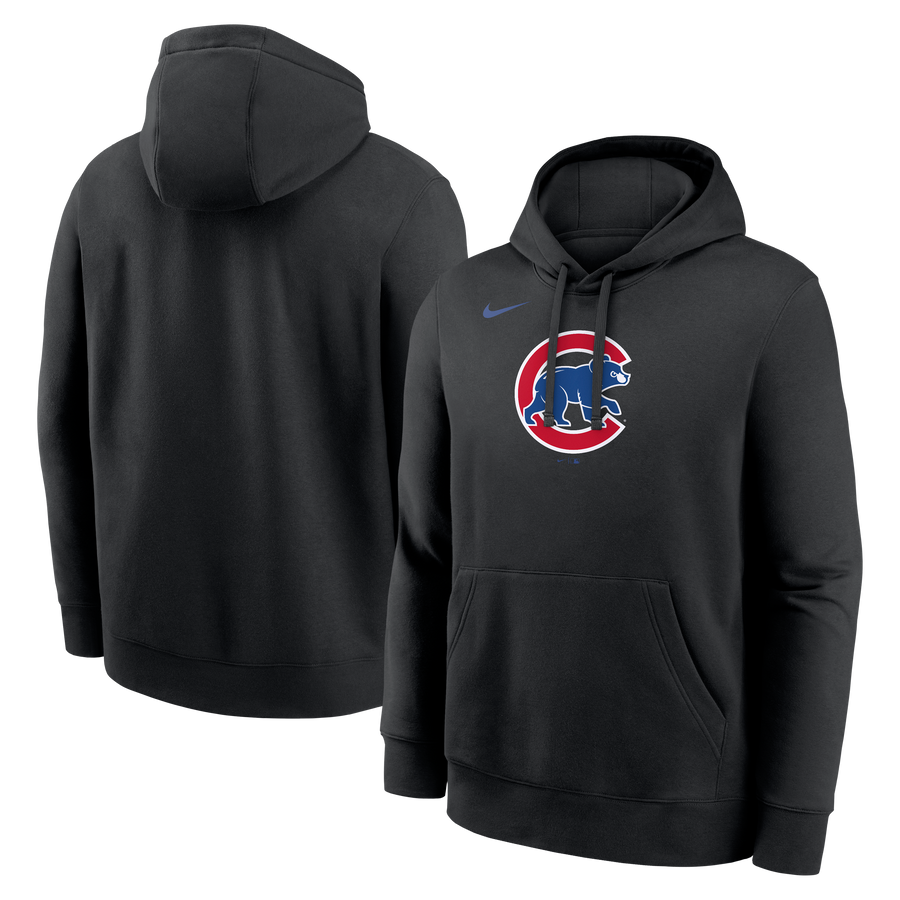 Men's Chicago Cubs Nike Catch Black Hoodie