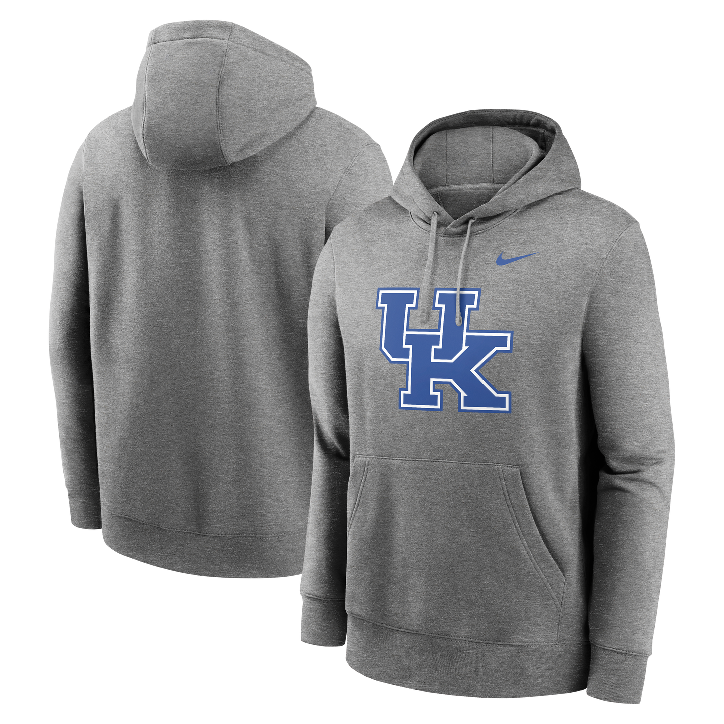Men's Kentucky Wildcats Nike Gray Primary Logo Fleece Hoodie - Pro Jersey Sports