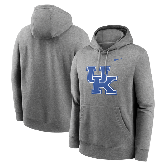 Men's Kentucky Wildcats Nike Gray Primary Logo Fleece Hoodie - Pro Jersey Sports