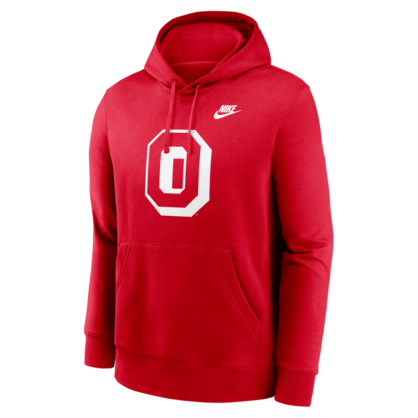 Men's Ohio State Buckeyes Nike Scarlet Legacy Primary Logo Fleece Hoodie - Pro Jersey Sports