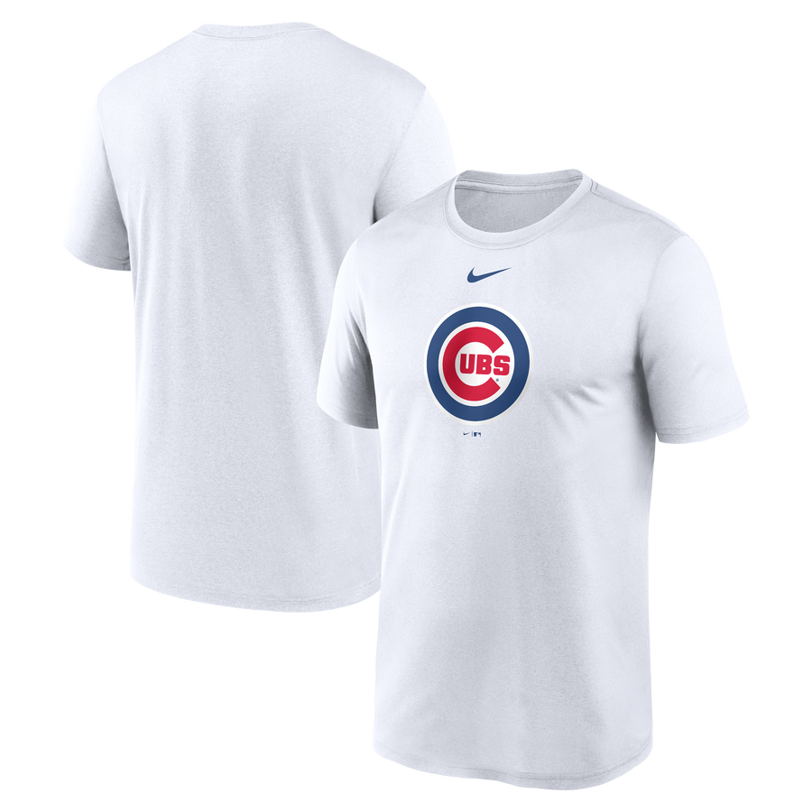 Men's Chicago Cubs Nike White Large Logo T-Shirt