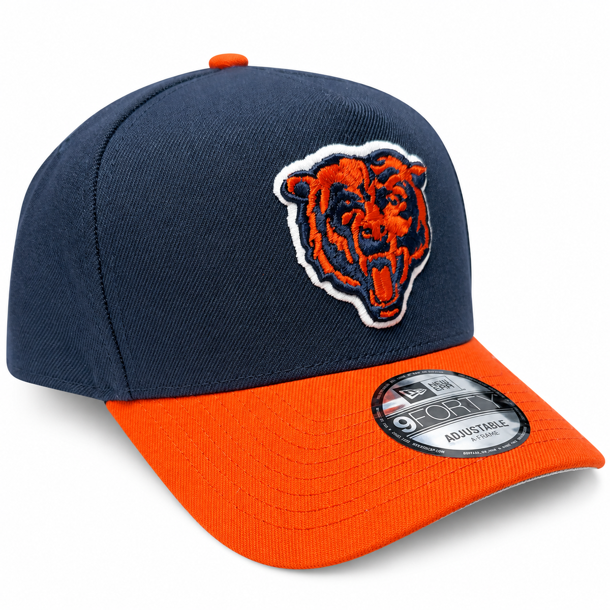 Chicago Bears New Era Navy Nightshift A-Frame 9FORTY Adjustable Hat
