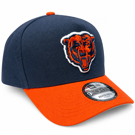 Chicago Bears New Era Navy Nightshift A-Frame 9FORTY Adjustable Hat
