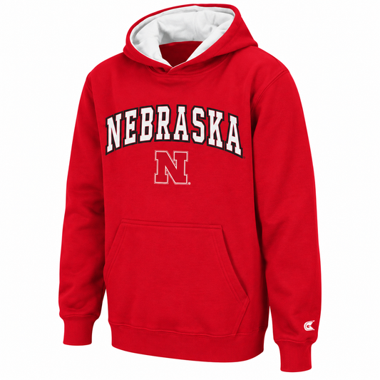 Nebraska Cornhuskers Colosseum Youth Red Automatic Hooded Sweatshirt