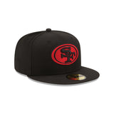 Men's San Francisco 49ers New Era Black Alternate 59FIFTY Fitted Hat - Pro Jersey Sports