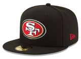 Men's San Francisco 49ers New Era Black Basic 59FIFTY Fitted Hat - Pro Jersey Sports