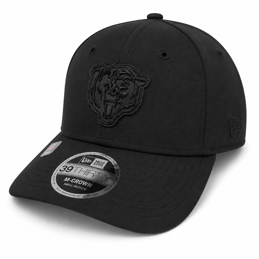 New Era Adult Chicago Bears NFL 2026 Black Sideline 39Thirty M-Crown Stretch Fit Hat