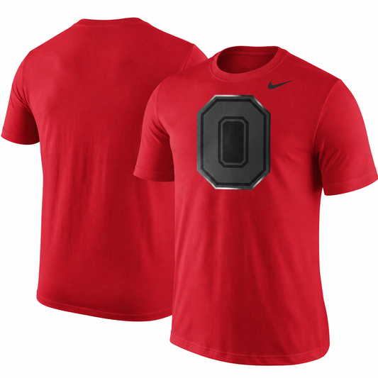 Nike Men's Ohio State Buckeyes Scarlet Champ Drive Reflective Logo T-Shirt