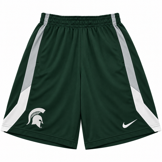 Nike NCAA Men's Michigan State Spartans Classic Dri-Fit Basketball Shorts