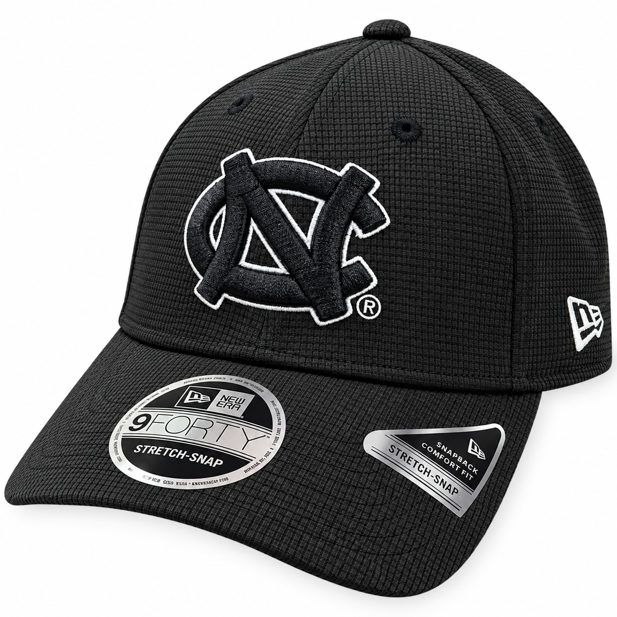 North Carolina Tar Heels New Era Black Pivot 9FORTY Adjustable Hat