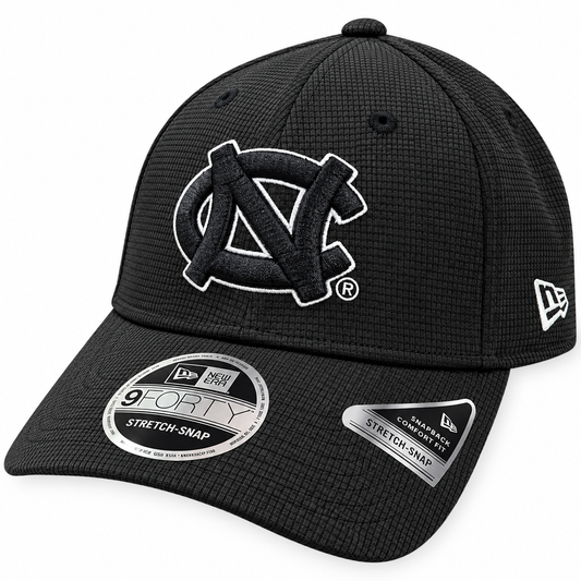 North Carolina Tar Heels New Era Black Pivot 9FORTY Adjustable Hat