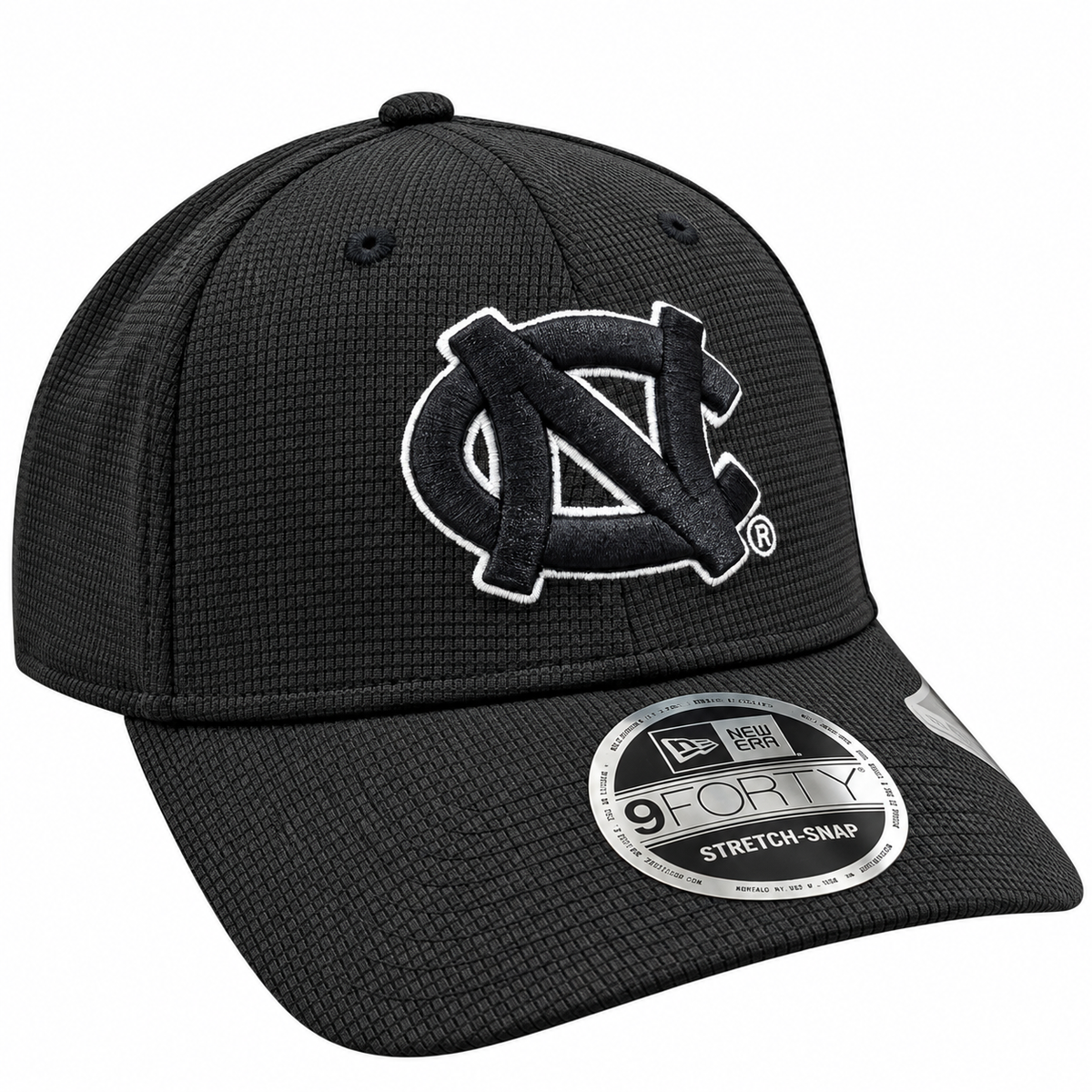 North Carolina Tar Heels New Era Black Pivot 9FORTY Adjustable Hat
