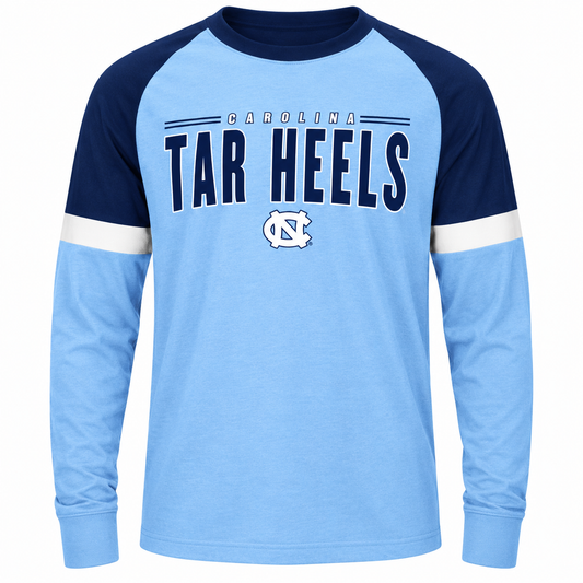 North Caroliona Tar Heels Colosseum Youth Ollie Long Sleeve Raglan T-Shirt