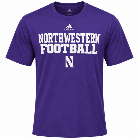 Northwestern Wildcats adidas Purple Official Football Practice T-shirt