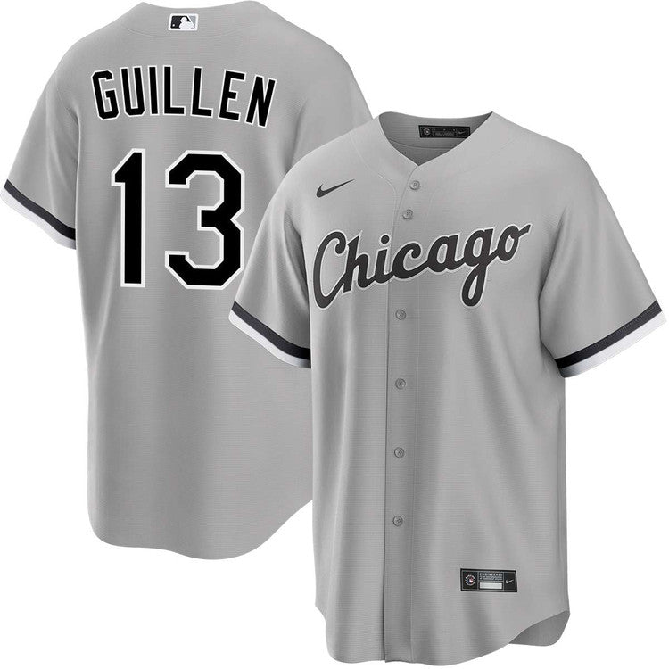 Men's Ozzie Guillen Chicago White Sox Nike Road Gray Replica Jersey